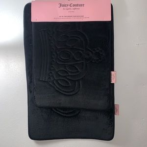 NWT JUICY COUTURE SET OF TWO MEMORY FOAM BATH RUGS